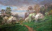 Jasper Francis Cropsey Apple Blossoms oil painting reproduction